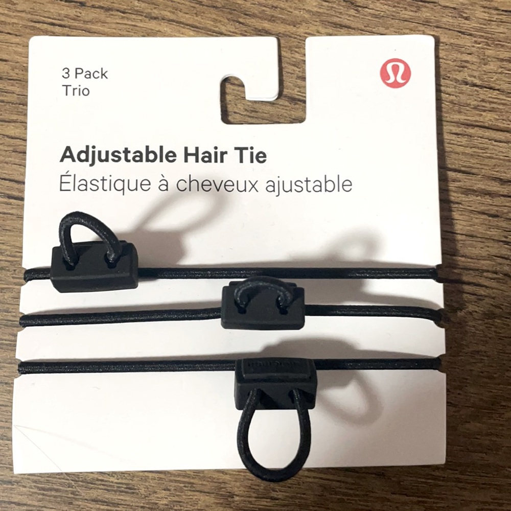 Lululemon adjustable Hair Ties